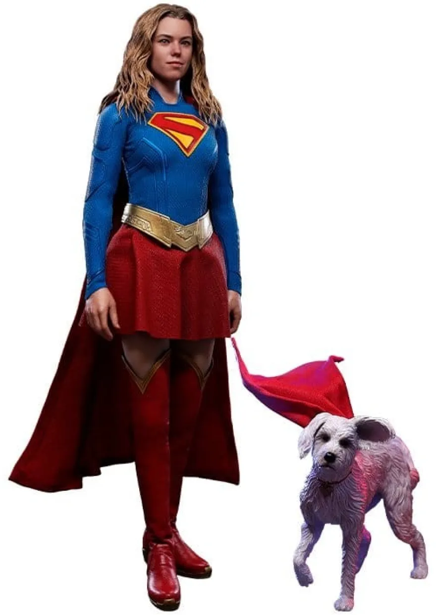 DC Comics Movie Masterpiece Actionfiguren Set Supergirl & Krypto 28 cm