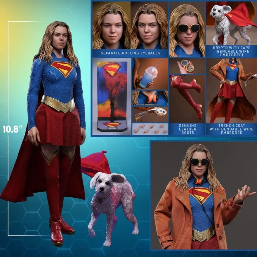 DC Comics Movie Masterpiece Actionfiguren Set Supergirl & Krypto 28 cm