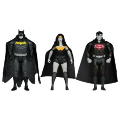 DC Direct Batman, Superman & Wonder Woman Black & White Accent Edition Gold Label 13 cm
