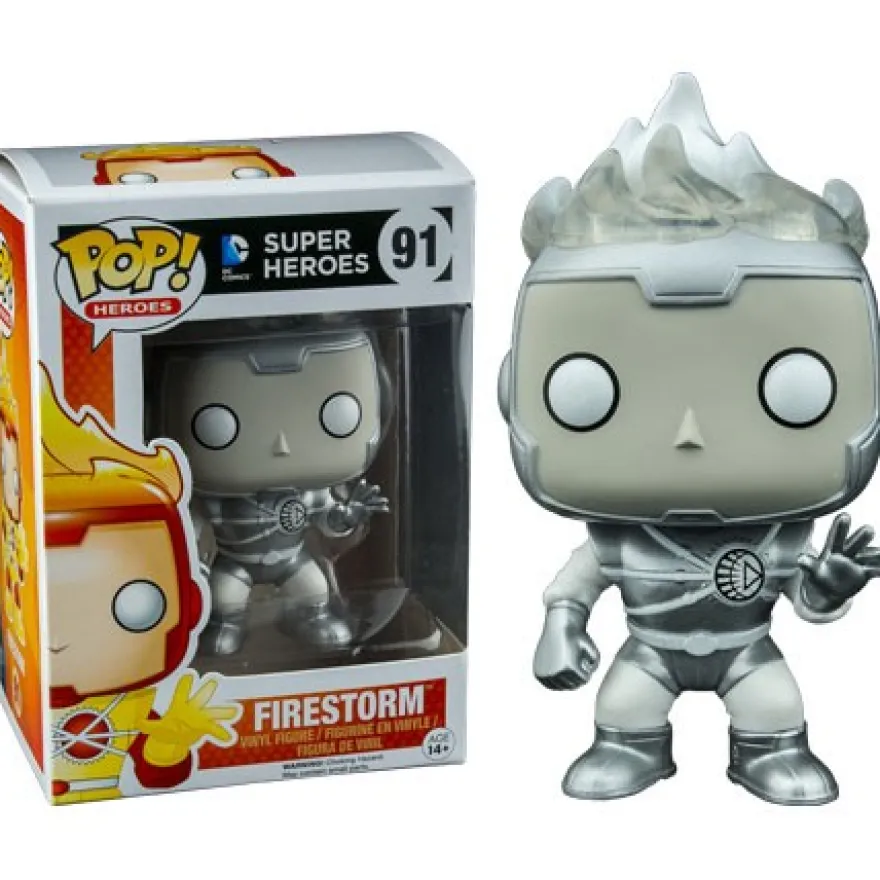 DC Funko Pop! Vinylfigur Firestorm (White Lantern) 91 Exclusive