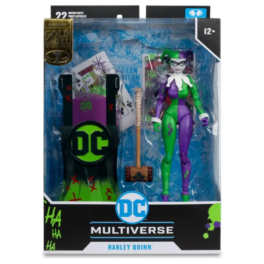 DC Multiverse Actionfigur Harley Quinn (DC Classic) Jokerized (Gold Label) 18 cm