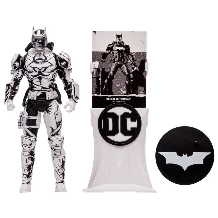 DC Multiverse Actionfigur Hazmat Suit Batman (Line Art) (Gold Label) 18 cm