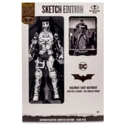 DC Multiverse Actionfigur Hazmat Suit Batman (Line Art) (Gold Label) 18 cm