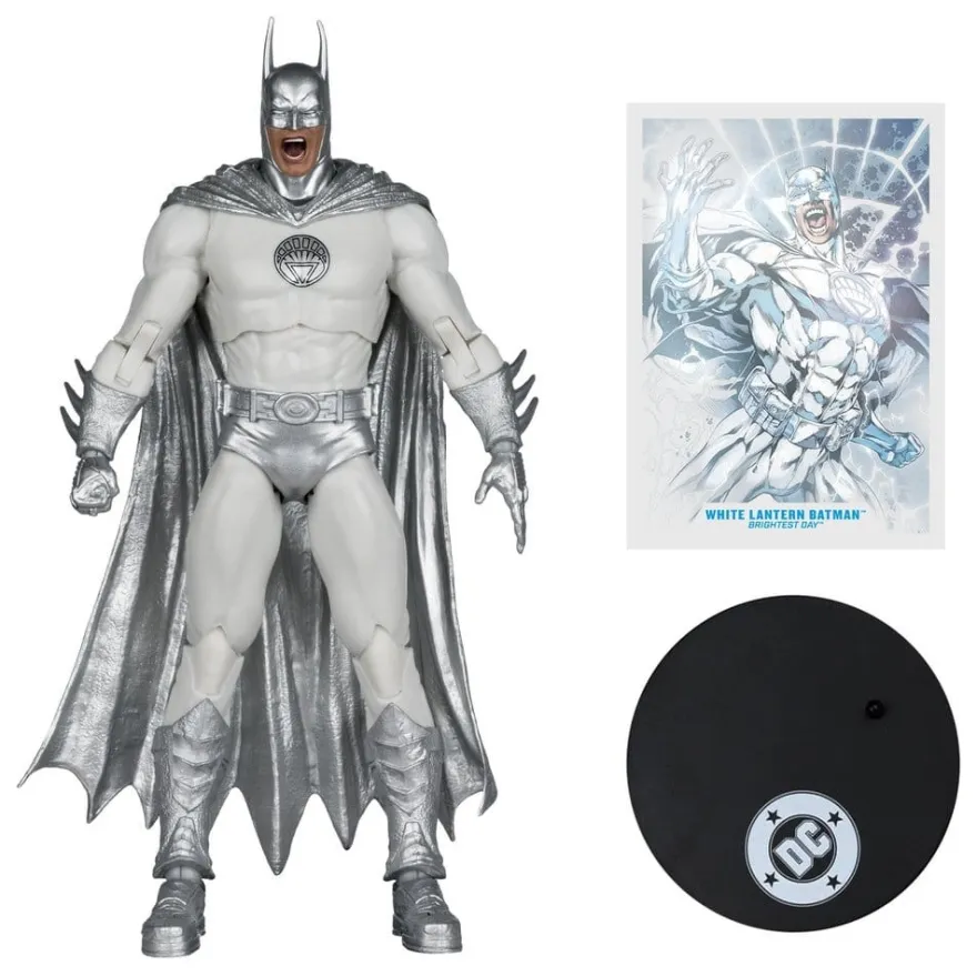 DC Multiverse Actionfigur White Lantern Batman (Brightest Day) (Red Platinum Edition) 18 cm