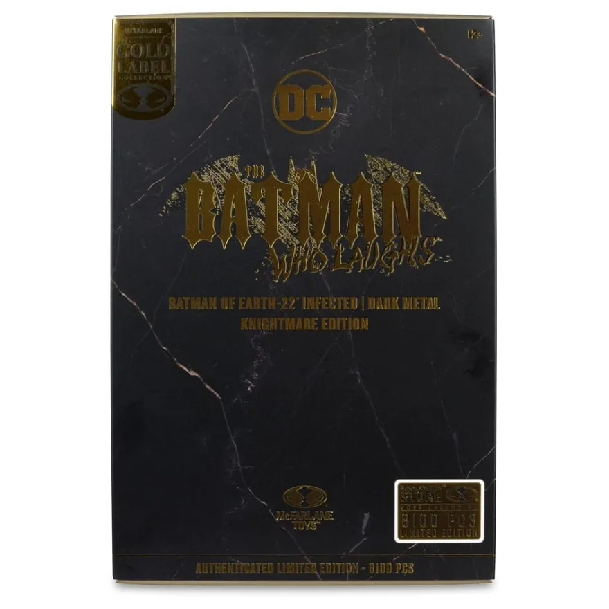 DC Multiverse Batman of Earth-22 Infected (Dark Metal) Knightmare Edition (Gold Label) 18 cm
