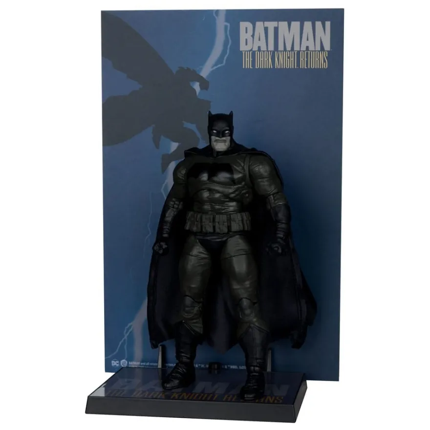DC Multiverse Cover Recreations Actionfigur Batman (The Dark Knight Returns #1) (Gold Label) 18 cm