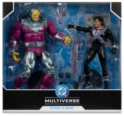 DC Multiverse Megafig Actionfigur 2er Pack Mongul vs Superman (Return of Superman) 25 cm