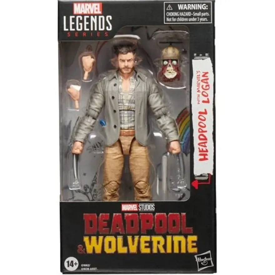 Deadpool & Wolverine Marvel Legends Headpool with Logan Actionfigur