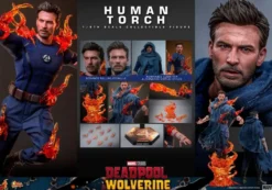 Deadpool & Wolverine Movie Masterpiece Actionfigur 1/6 Human Torch 31 cm