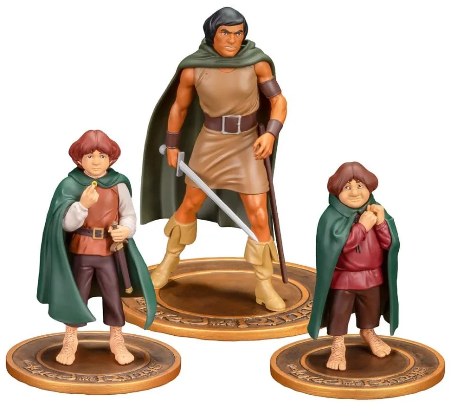 Der Herr der Ringe Animated Film PVC Figuren 3er-Pack Frodo, Aragorn, and Samwise