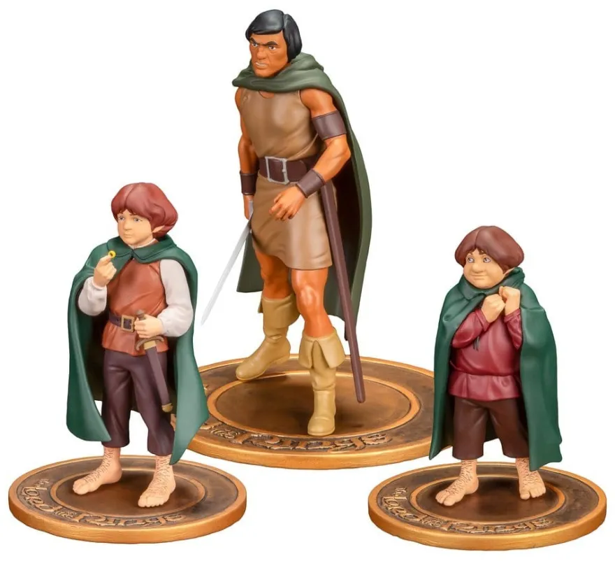 Der Herr der Ringe Animated Film PVC Figuren 3er-Pack Frodo, Aragorn, and Samwise