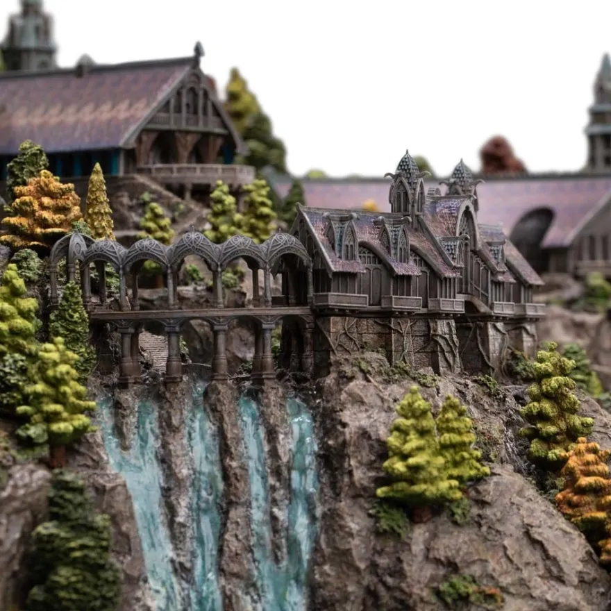 Der Herr der Ringe Miniatur Umgebung Rivendell 28 cm