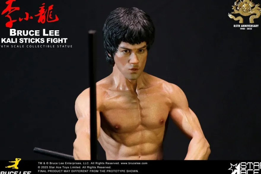 Der Mann mit der Todeskralle Statue 1/6 Bruce Lee Kali Sticks Fight Normal Basement Version 30 cm