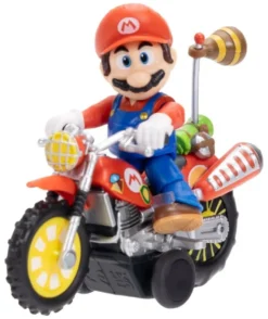 Der Super Mario Galaxy Film Actionfigur mit Rückziehmotorrad Mario 6 cm