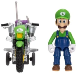Der Super Mario Galaxy Film Actionfigur mit Rückziehmotorrad Luigi 6 cm