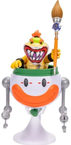 Der Super Mario Galaxy Film Actionfigur Bowser Jr. with Clown Car 13 cm