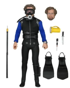 Der weiße Hai Retro Actionfigur Matt Hooper (Shark Cage)