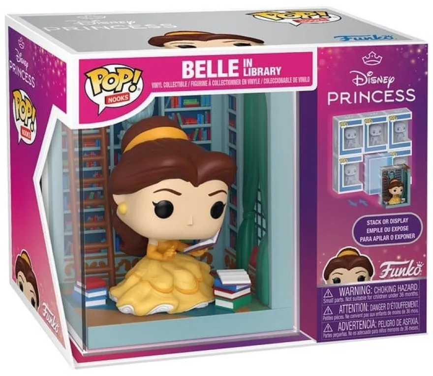 Die Schöne und das Biest POP! Nooks Vinyl Diorama Belle in Library 16 cm