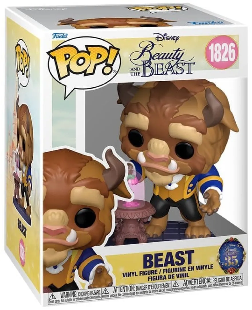 Die Schöne und das Biest POP! Premium Vinyl Figur Beast with Enchanted Rose 15 cm