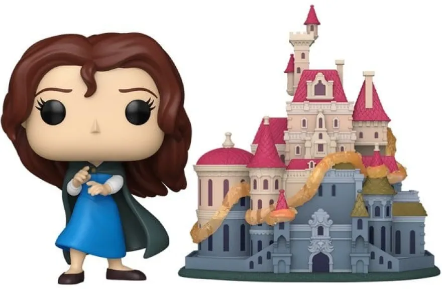 Die Schöne und das Biest POP! Town Vinyl Figuren Belle with Castle 9 cm