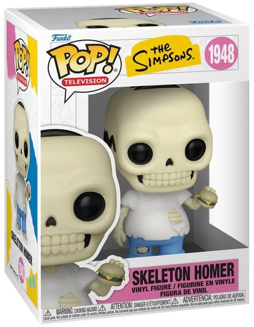 Die Simpsons POP! Animation Vinyl Figur Skeleton Homer 9 cm