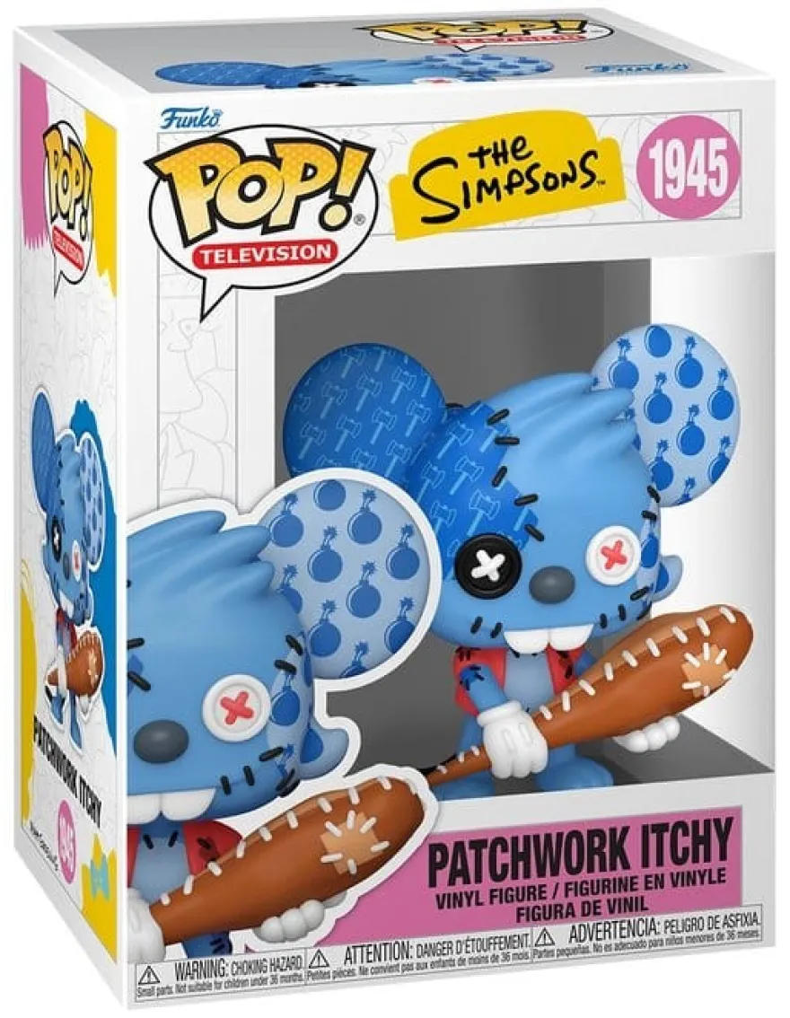 Die Simpsons POP! Animation Vinyl Figur Itchy Patchwork 9 cm