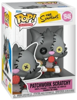 Die Simpsons POP! Animation Vinyl Figur Scratchy Patchwork 9 cm
