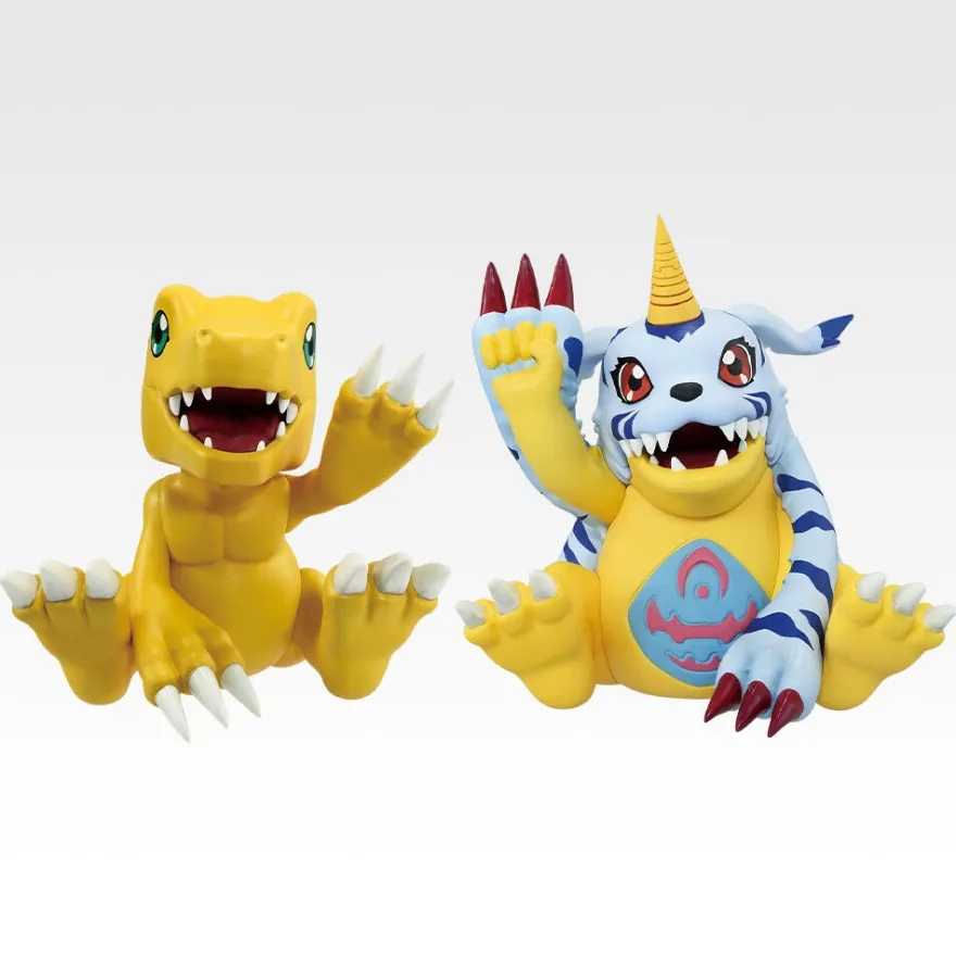 Digimon Adventure Clash of Light and Darkness Agumon & Gabumon Ichibansho Figur 7 cm