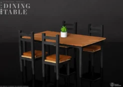 Diorama Props Series Zubehör-Set Dining Table Set
