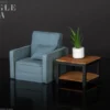 Diorama Props Series Zubehör-Set Single Sofa Set