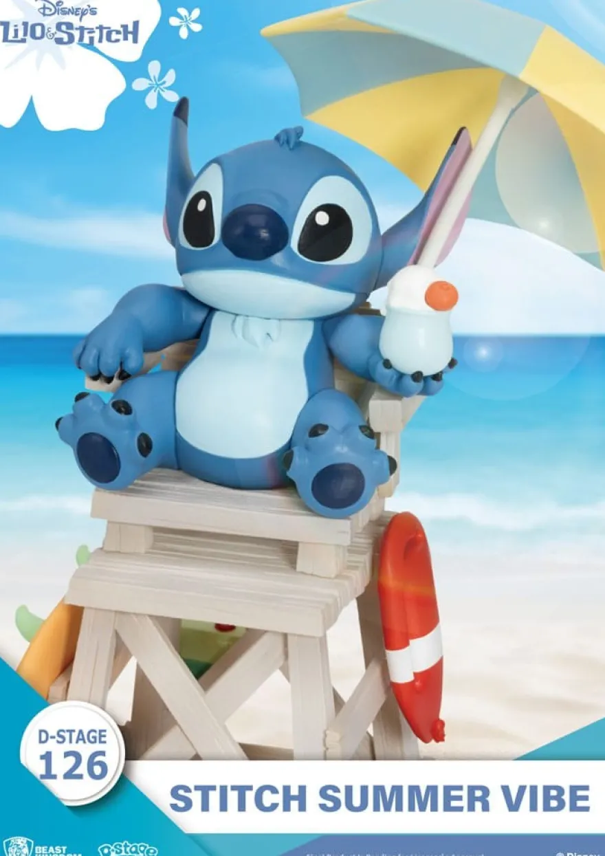 Disney D-Stage PVC Diorama Stitch Summer Vibe 16 cm