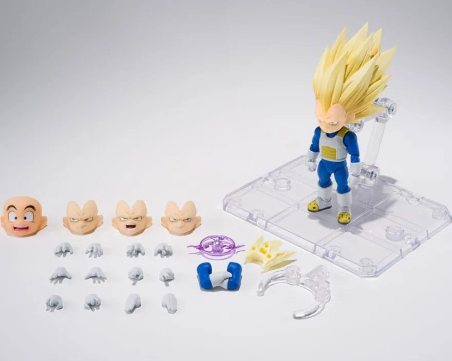 Dragon Ball S.H.Figuarts Actionfigur Super Saiyan Level 3 Vegeta (mini) Daima 8 cm