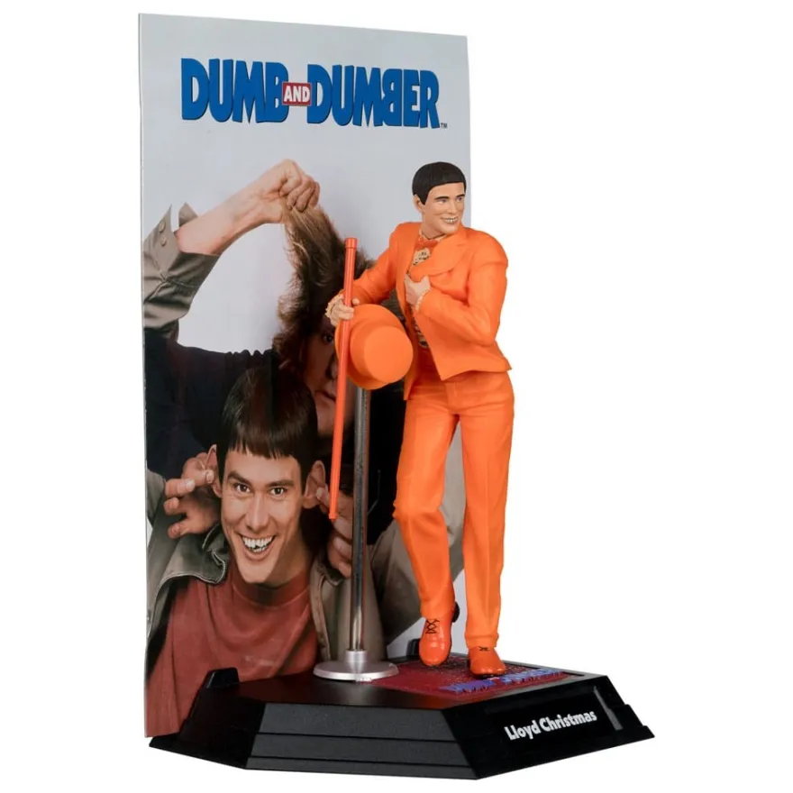 Dumm und Dümmer Movie Maniacs PVC Statue Lloyd Christmas (Gold Label) 15 cm