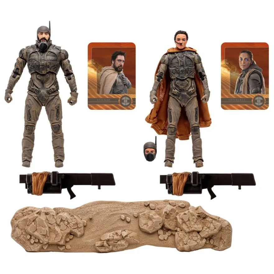 Dune: Teil 2 Actionfiguren 2er-Pack Stilgar & Shishakli (Gold Label) 18 cm