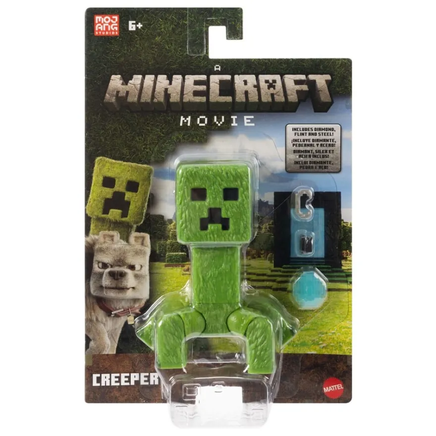 Ein Minecraft Film Actionfigur Creeper 10 cm