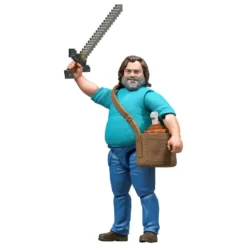 Ein Minecraft Film Actionfigur Steve 10 cm