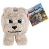 Ein Minecraft Film Plüschfigur Dennis der Wolf 20 cm