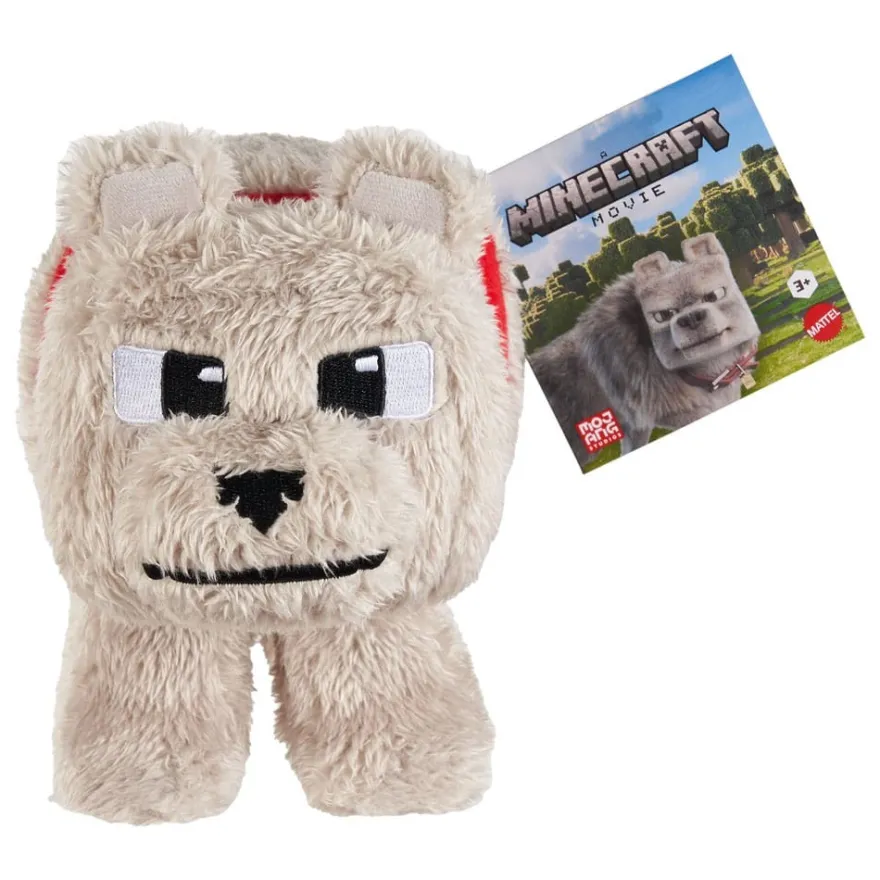 Ein Minecraft Film Plüschfigur Dennis der Wolf 20 cm