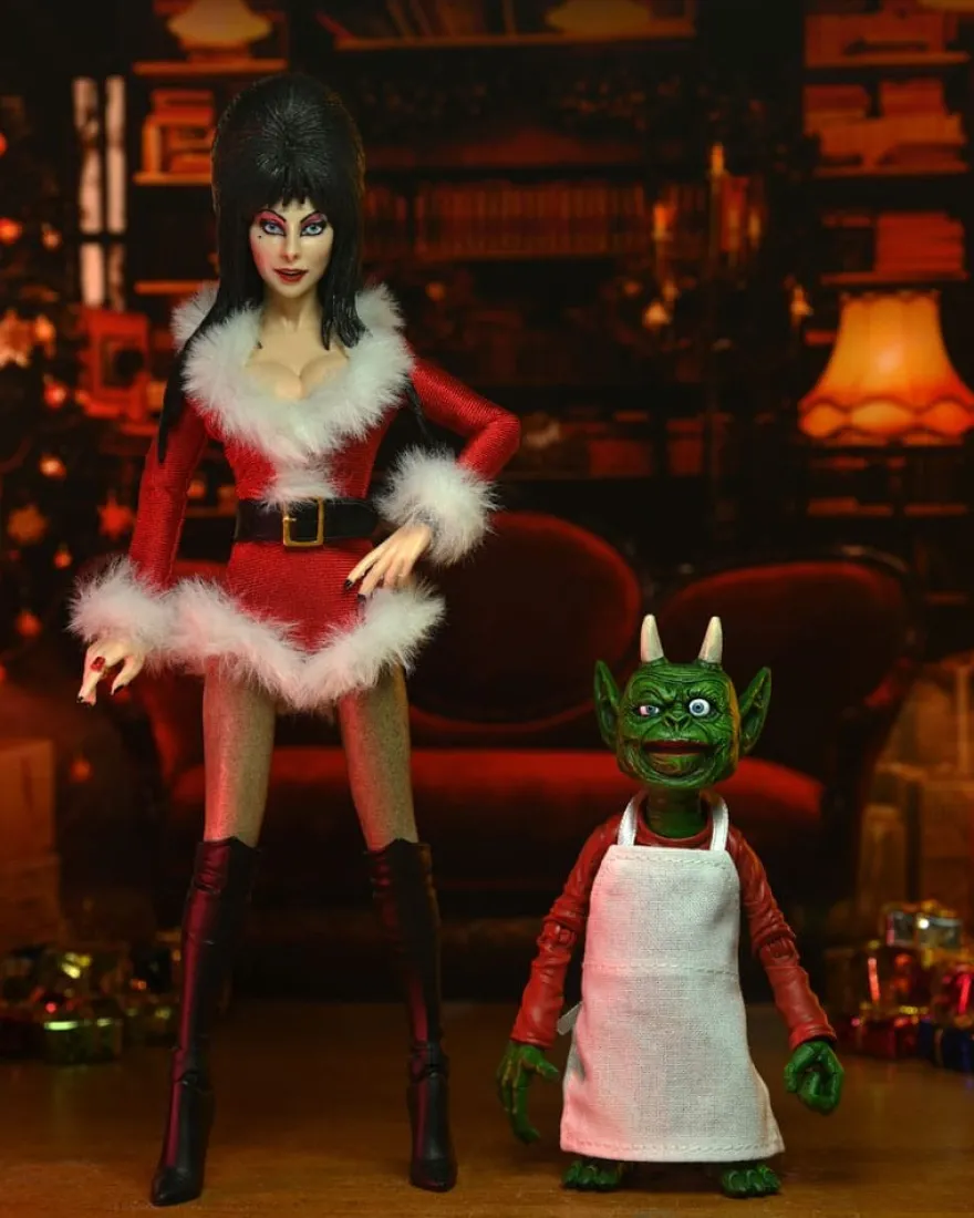Elvira, Mistress of the Dark Clothed Actionfigur Very Scary Xmas Elvira 20 cm