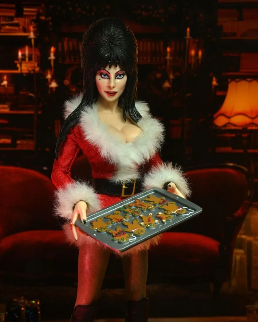 Elvira, Mistress of the Dark Clothed Actionfigur Very Scary Xmas Elvira 20 cm