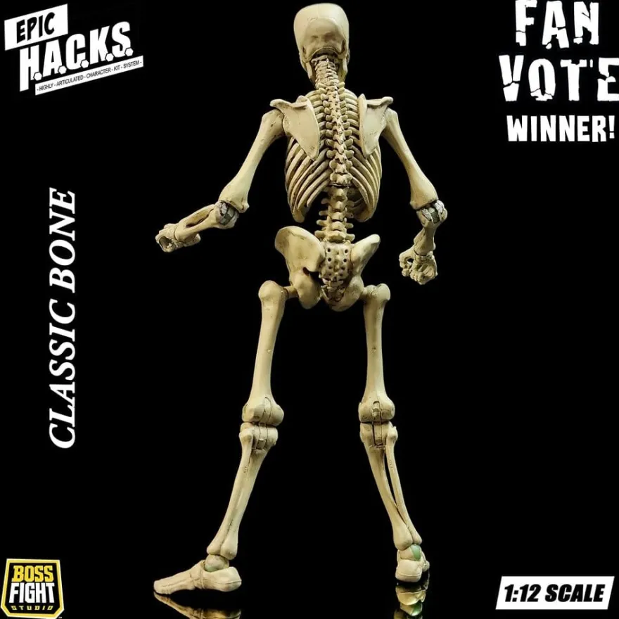 Epic H.A.C.K.S. Actionfigur 1/12 Skeleton Blank Classic Bone