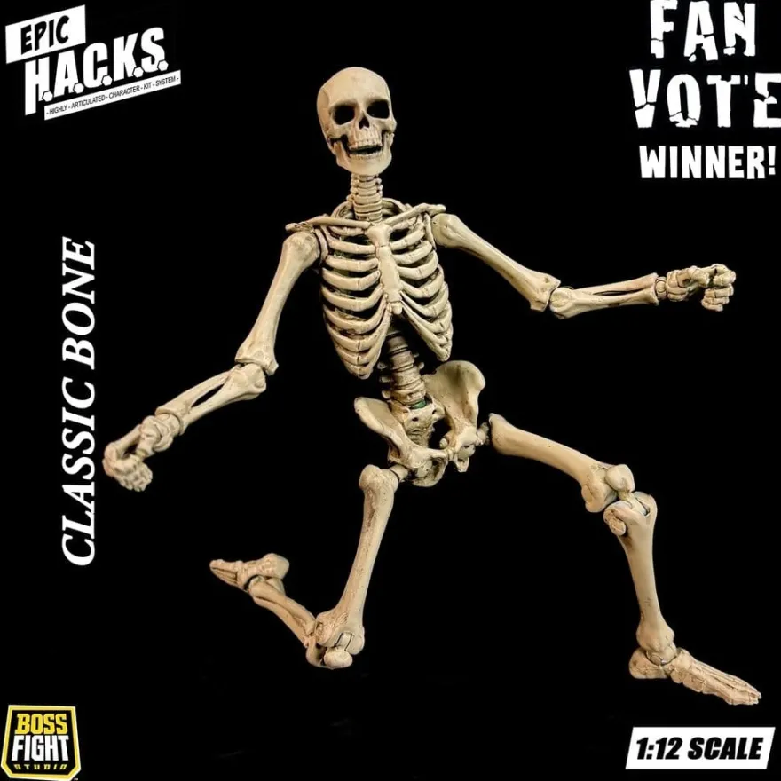Epic H.A.C.K.S. Actionfigur 1/12 Skeleton Blank Classic Bone