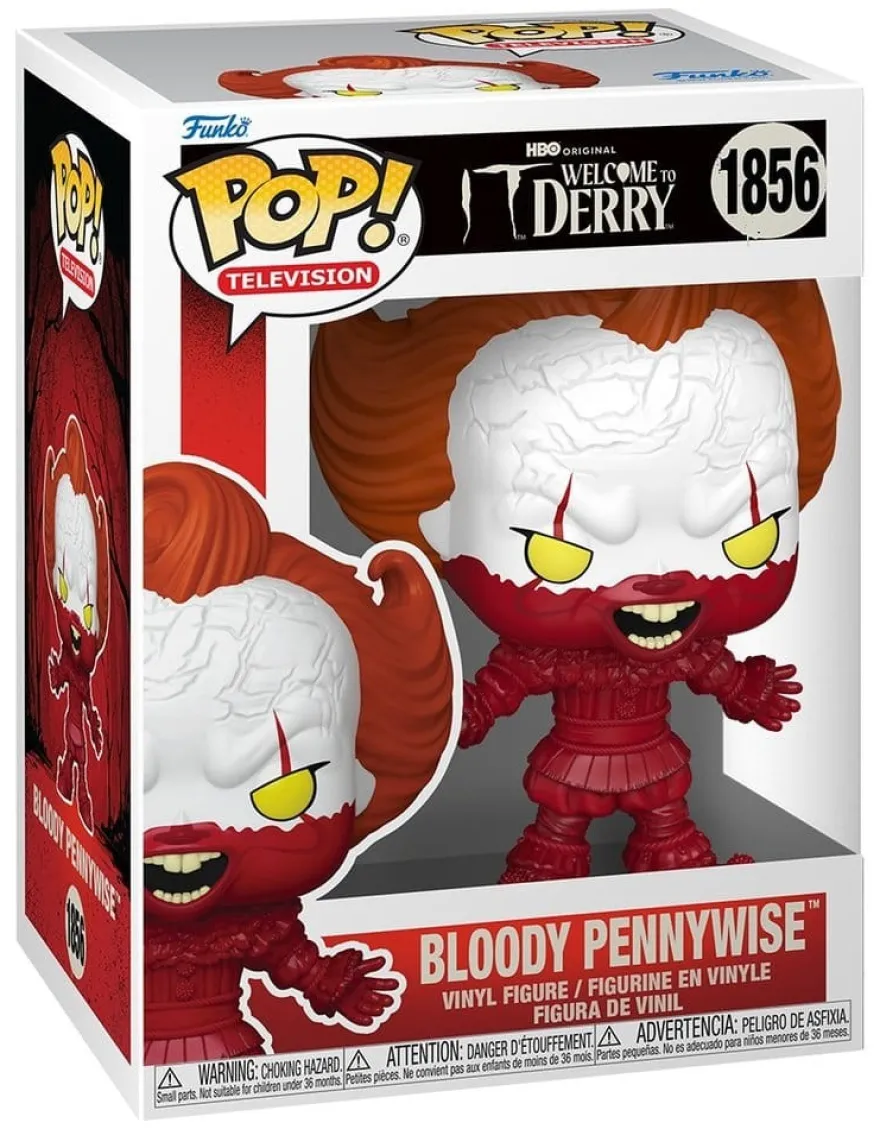 Es: Welcome to Derry POP! Television Vinyl Figur Bloody Pennywise 9 cm