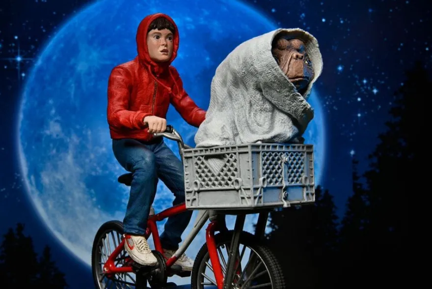 E.T. Der Außerirdische Actionfigur Elliott & E.T. on Bicycle