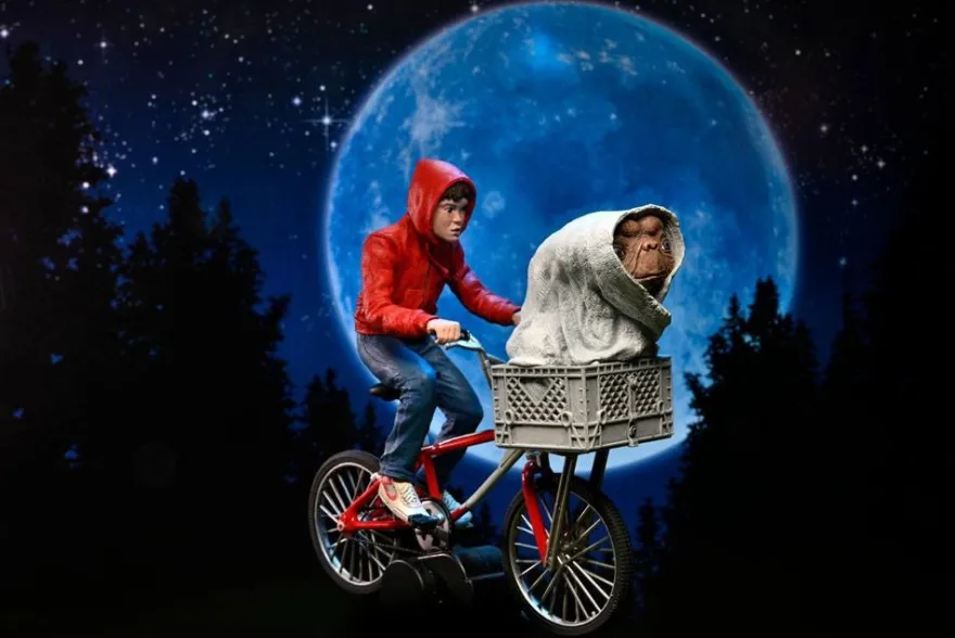 E.T. Der Außerirdische Actionfigur Elliott & E.T. on Bicycle