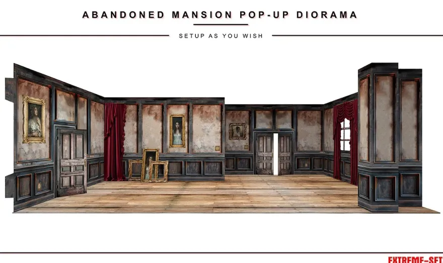 Extreme Sets Abandoned Mansion Pop-Up Diorama 1/12