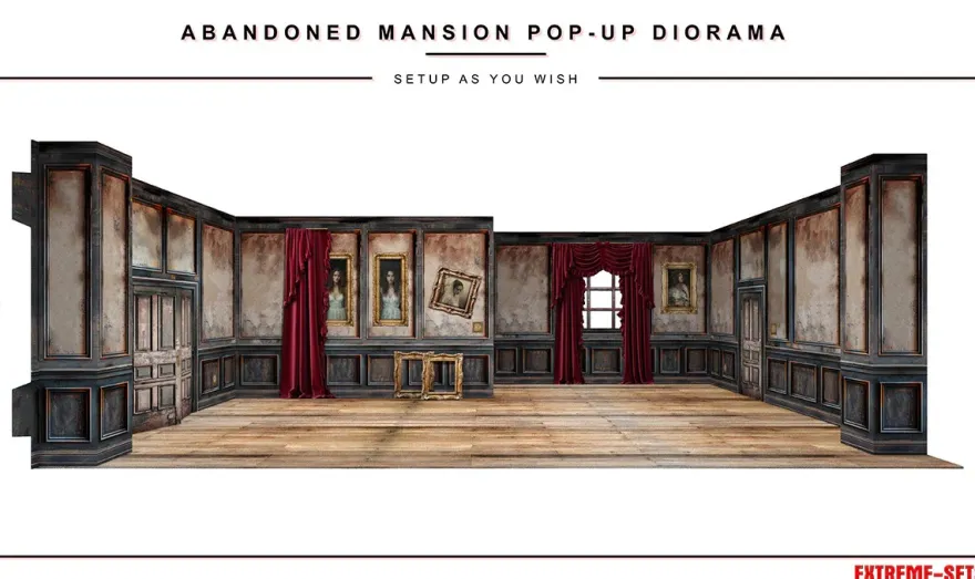 Extreme Sets Abandoned Mansion Pop-Up Diorama 1/12