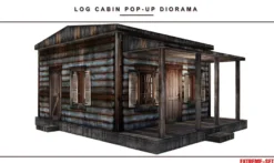 Extreme Sets Log Cabin Pop-Up Diorama 1/12