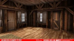 Extreme Sets Log Cabin Pop-Up Diorama 1/12