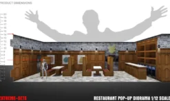 Extreme Sets Restaurant Pop-Up Diorama 1/12